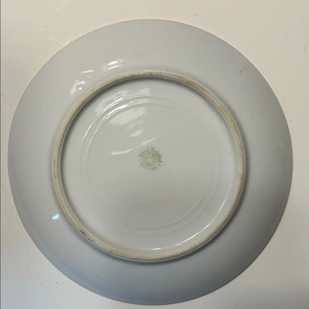 Antique Nippon Hand Painted Gold Moriage Floral Porcelain‎ Plate 6.25